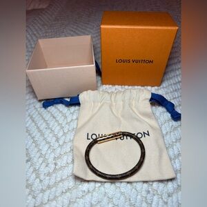 Louis Vuitton Brown and Gold Monogram Bracelet